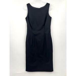 Tommy Bahama‎ Dress Silk Blend Sleeveless Sheath Size 8 Black Career Work
